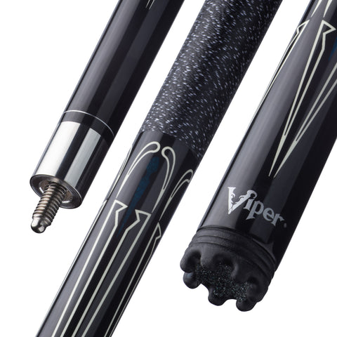 Image of Viper Sinister Series Cue with Black and White Design