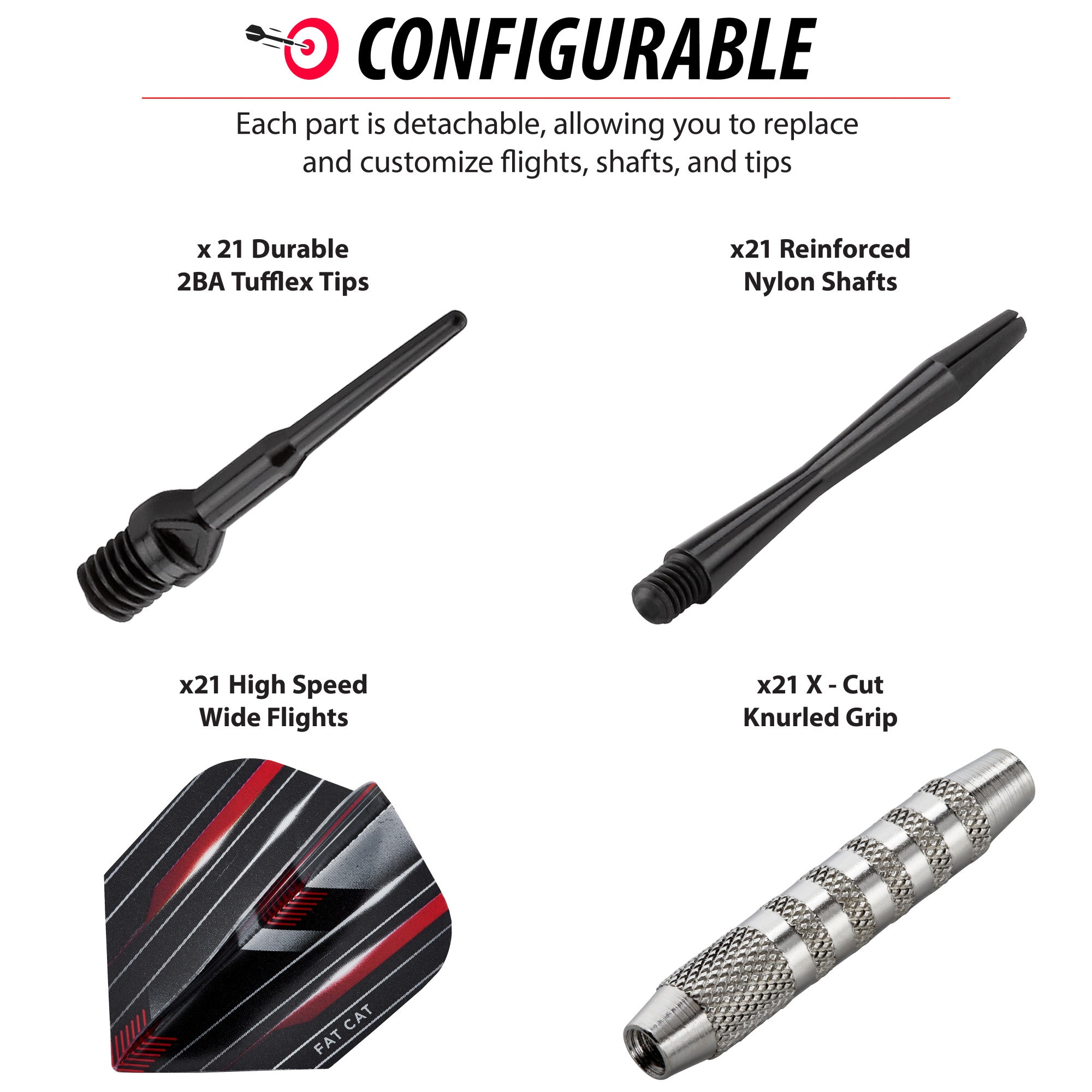 Fat Cat Darts in a Jar Soft Tip 17 Grams