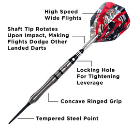 Viper Bully 80% Tungsten Steel Tip Darts 