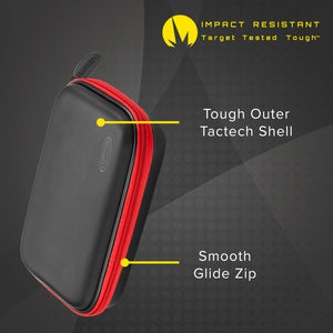 Casemaster Sentinel Dart Case with Red Zipper