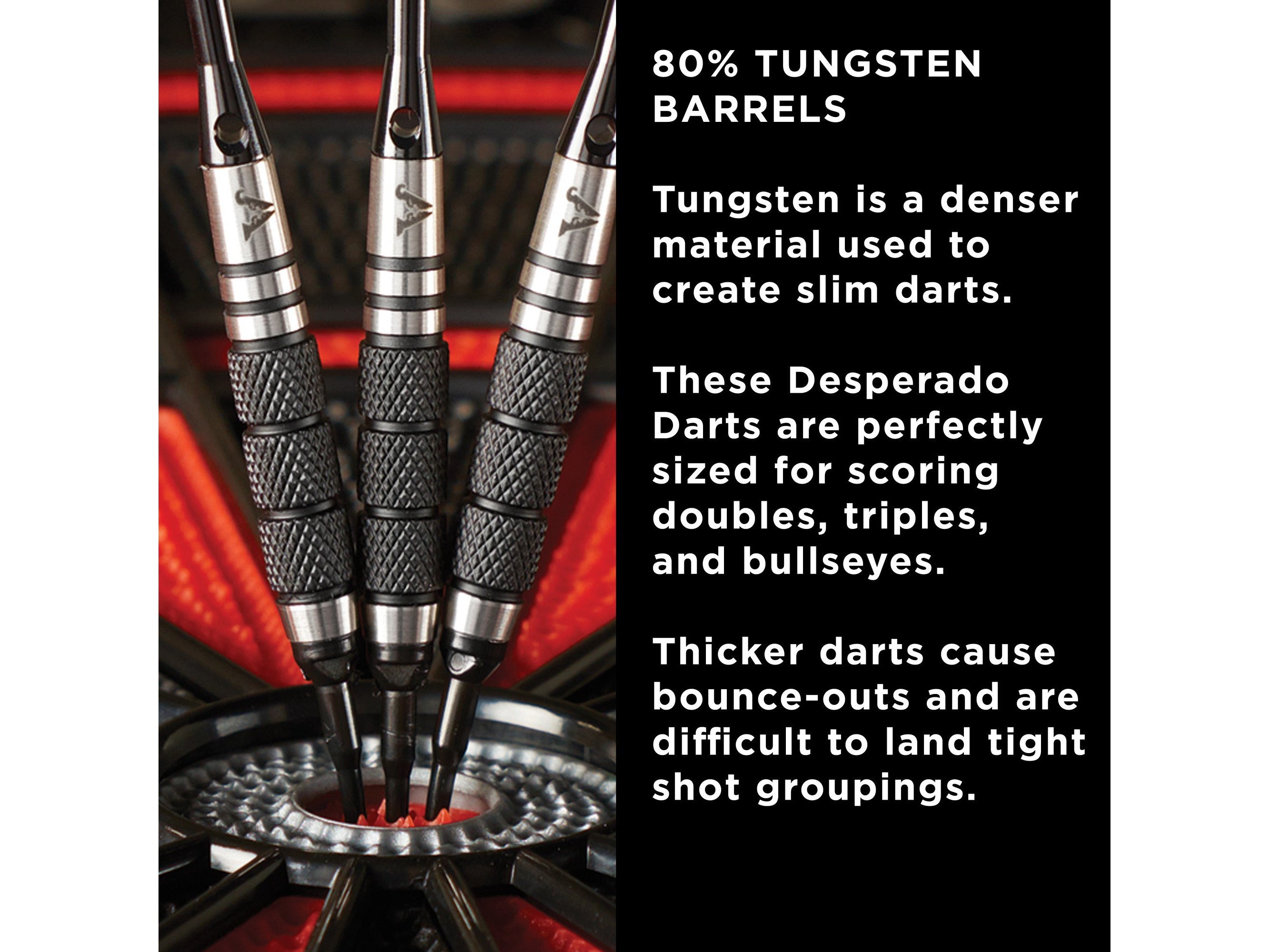 Viper Desperado 80% Tungsten Iron Cross Soft Tip Darts 3 Knurled Rings 18 Grams - HomeFitPlay