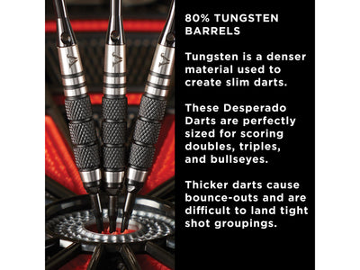 Viper Desperado 80% Tungsten Iron Cross Soft Tip Darts 3 Knurled Rings 18 Grams - HomeFitPlay