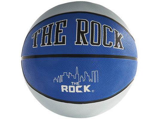 The Rock® Men's Rubber Basketball - Blue Colors - HomeFitPlay