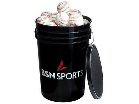 BSN SPORTS Bucket w/3 dz 79P Baseballs - HomeFitPlay
