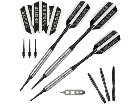 Image of Viper Sinister 95% Tungsten Soft Tip Darts Smooth Barrel 16 Grams - HomeFitPlay