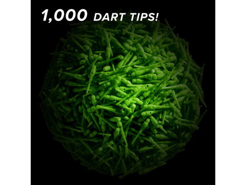 Image of Viper Tufflex Tips III 2BA 1000Ct Soft Dart Tips Green - HomeFitPlay