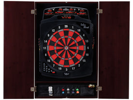 Viper Metropolitan Mahogany Soft Tip Dartboard Cabinet 