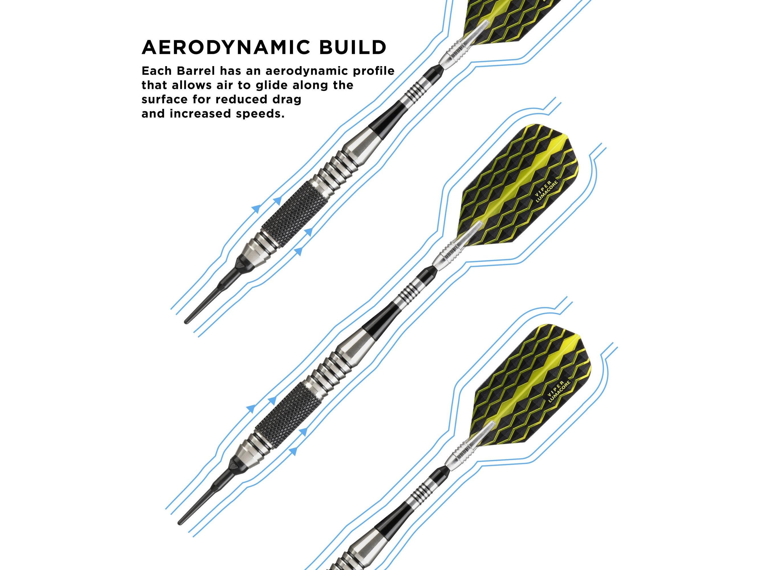 Viper The Freak Soft Tip Darts Knurled and Grooved Barrel 18 Grams - HomeFitPlay