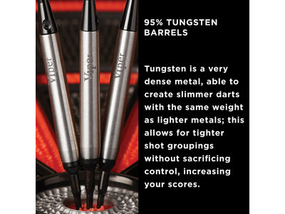 Viper Sinister 95% Tungsten Soft Tip Darts Smooth Barrel 16 Grams - HomeFitPlay