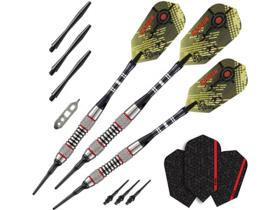 Viper Ranger 80% Tungsten Soft Tip Darts Red Rings 18 Grams - HomeFitPlay