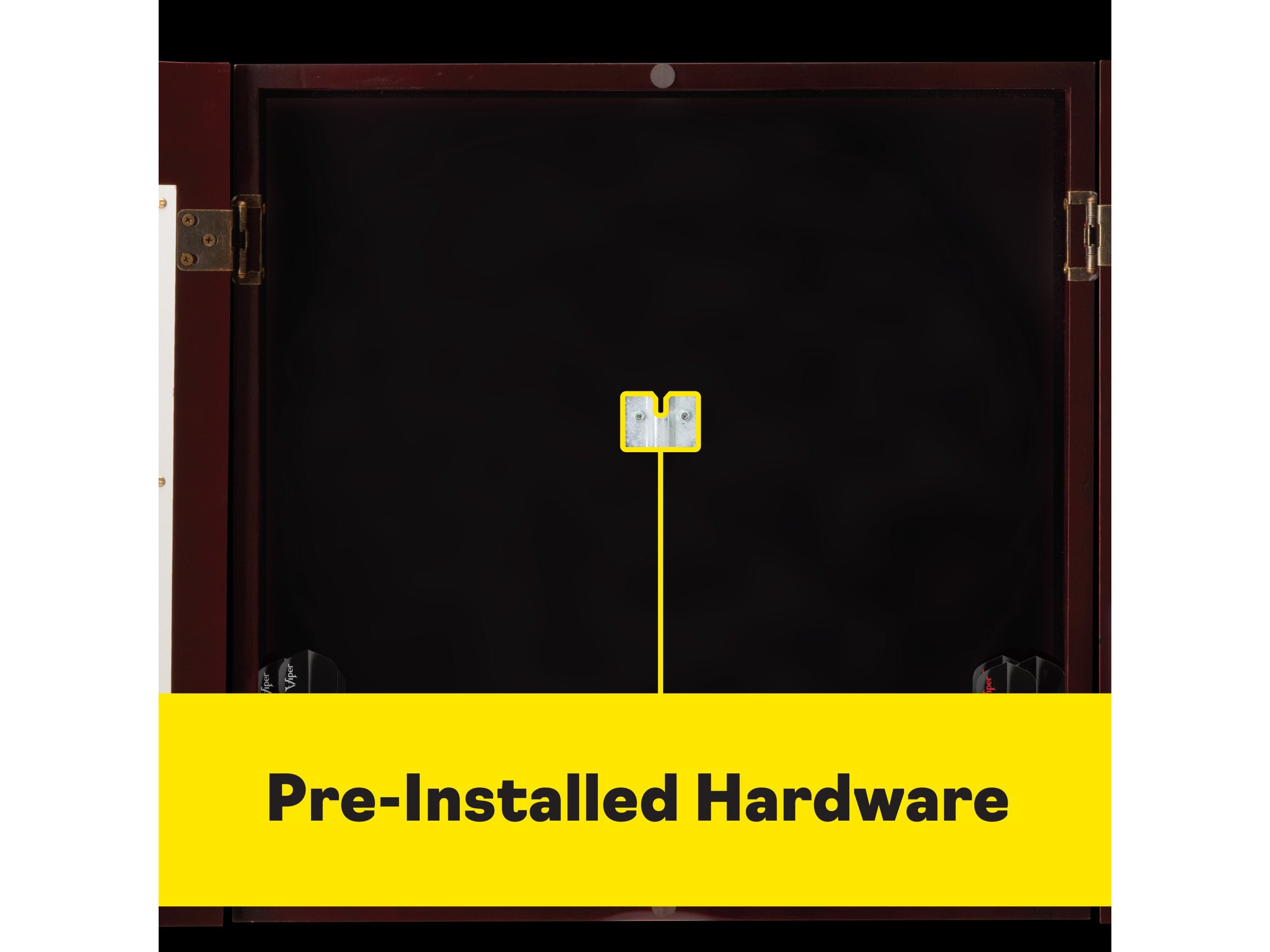 Viper Hudson Dartboard Cabinet Mahogany - HomeFitPlay