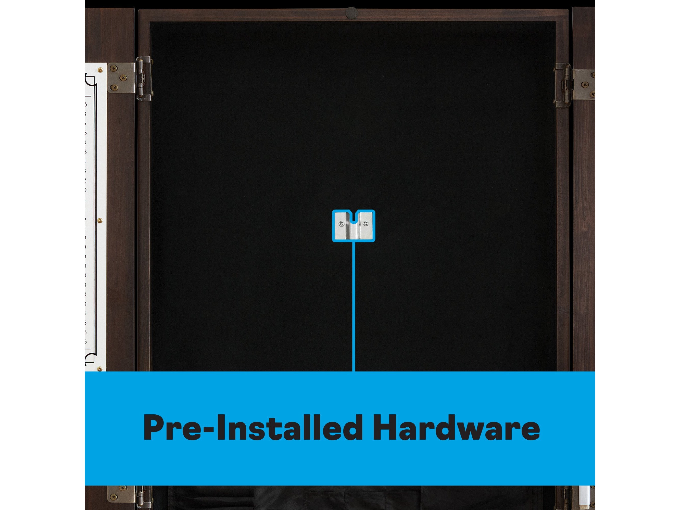 Viper Metropolitan Espresso Steel Tip Dartboard Cabinet - HomeFitPlay