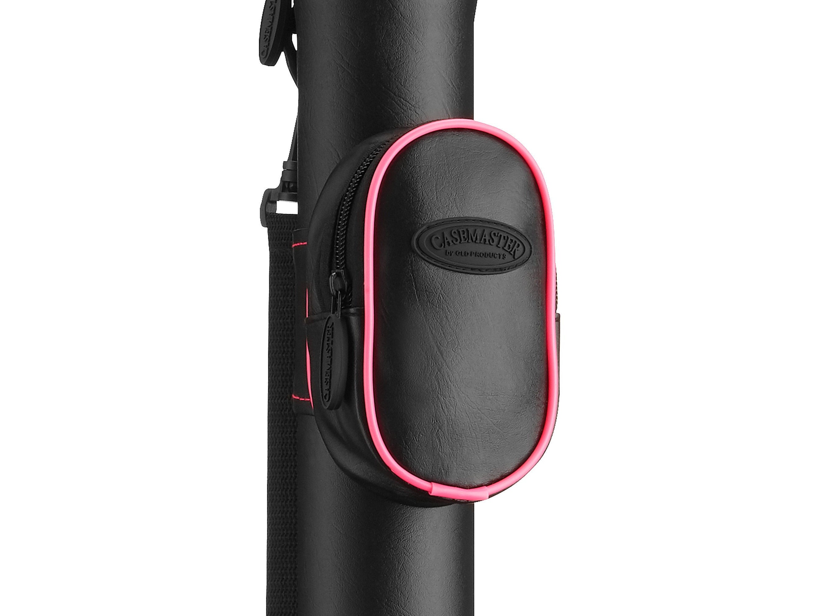 Casemaster Q-Vault Supreme Black with Pink Trim Cue Case - HomeFitPlay