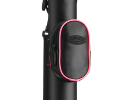 Casemaster Q-Vault Supreme Black with Pink Trim Cue Case 