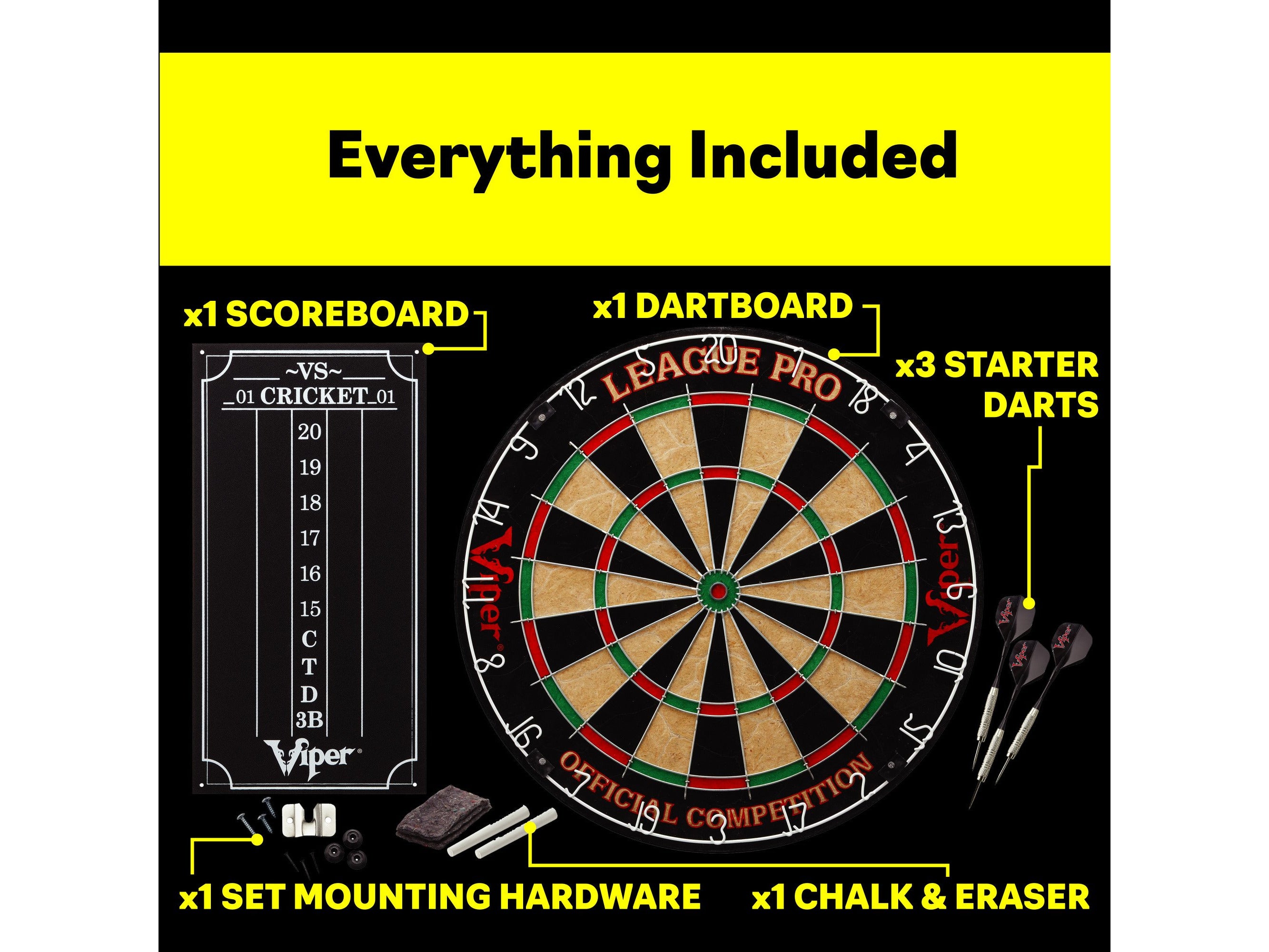 Viper League Pro Sisal Dartboard Starter Kit - HomeFitPlay
