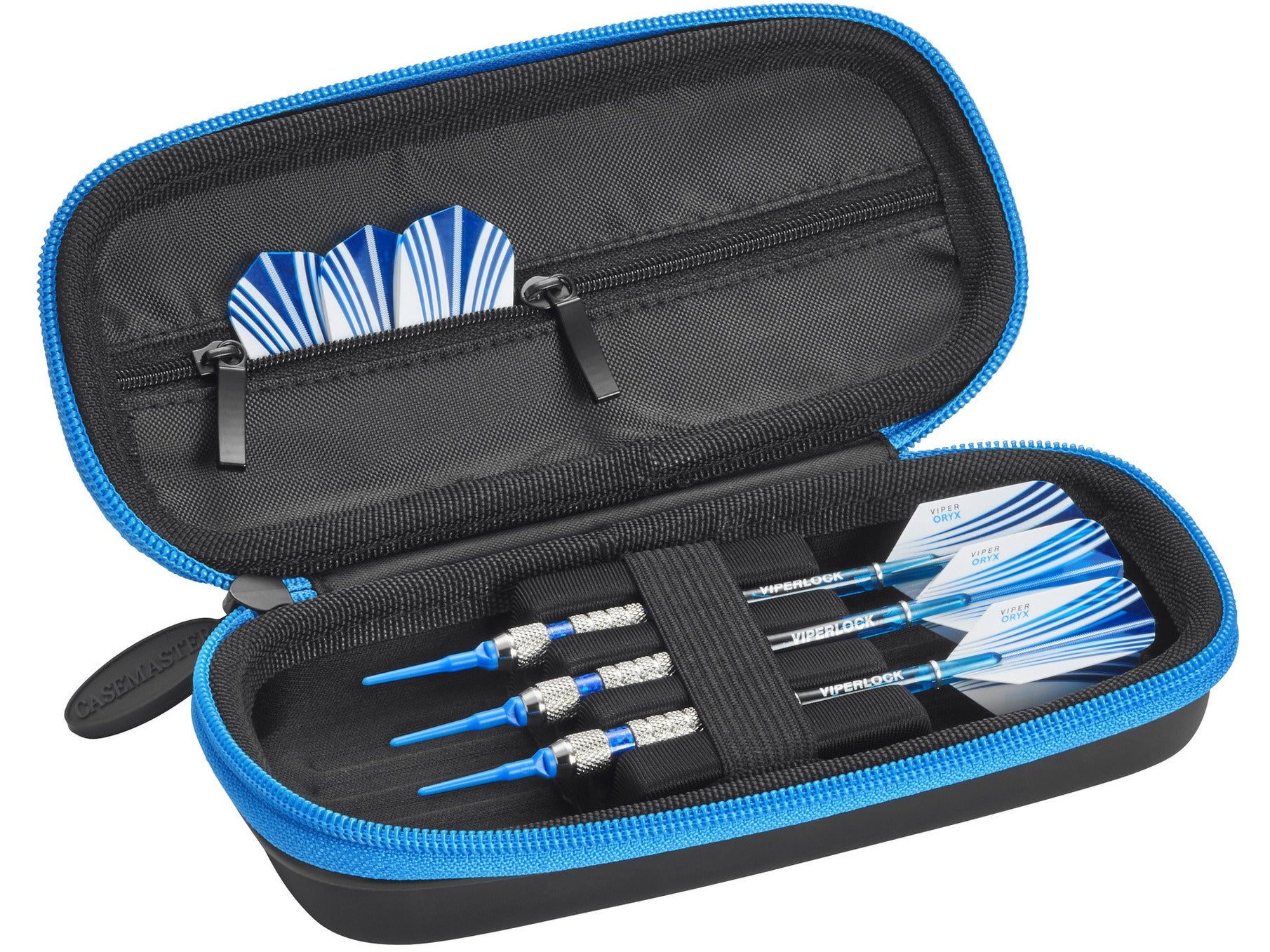 Casemaster Warden Dart Case with Blue Zipper - HomeFitPlay