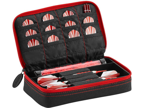 Image of Casemaster Plazma Dart Case Black with Red Zipper - HomeFitPlay