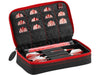 Casemaster Plazma Dart Case Black with Red Zipper - HomeFitPlay