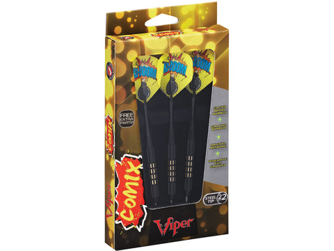 Image of Viper Comix Steel Tip Darts Black 22 Grams - HomeFitPlay
