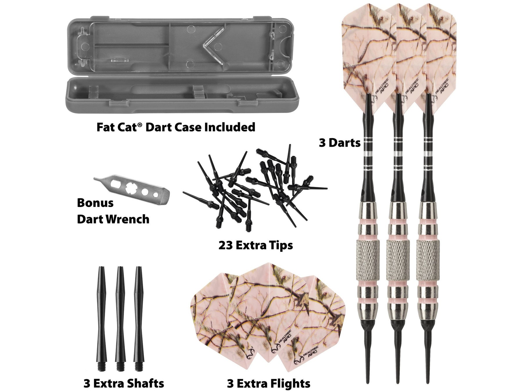 Fat Cat Realtree APC Soft Tip Darts 16gm - HomeFitPlay