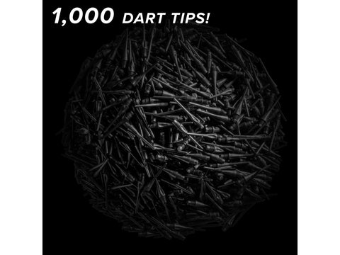 Image of Viper Diamond Tips 2BA Black 1000Ct Soft Dart Tips - HomeFitPlay