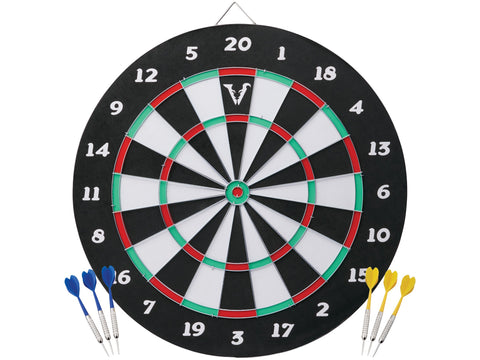 Image of Viper Double Play Coiled Paper Fiber Dartboard with Darts - HomeFitPlay