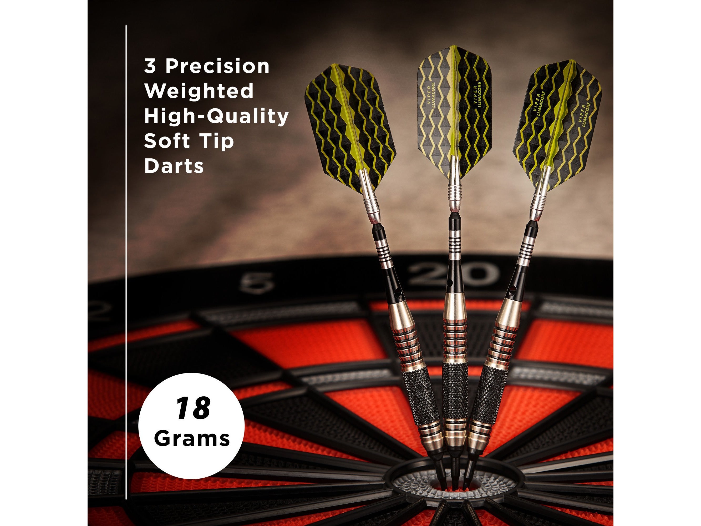 Viper The Freak Soft Tip Darts Knurled and Grooved Barrel 18 Grams - HomeFitPlay