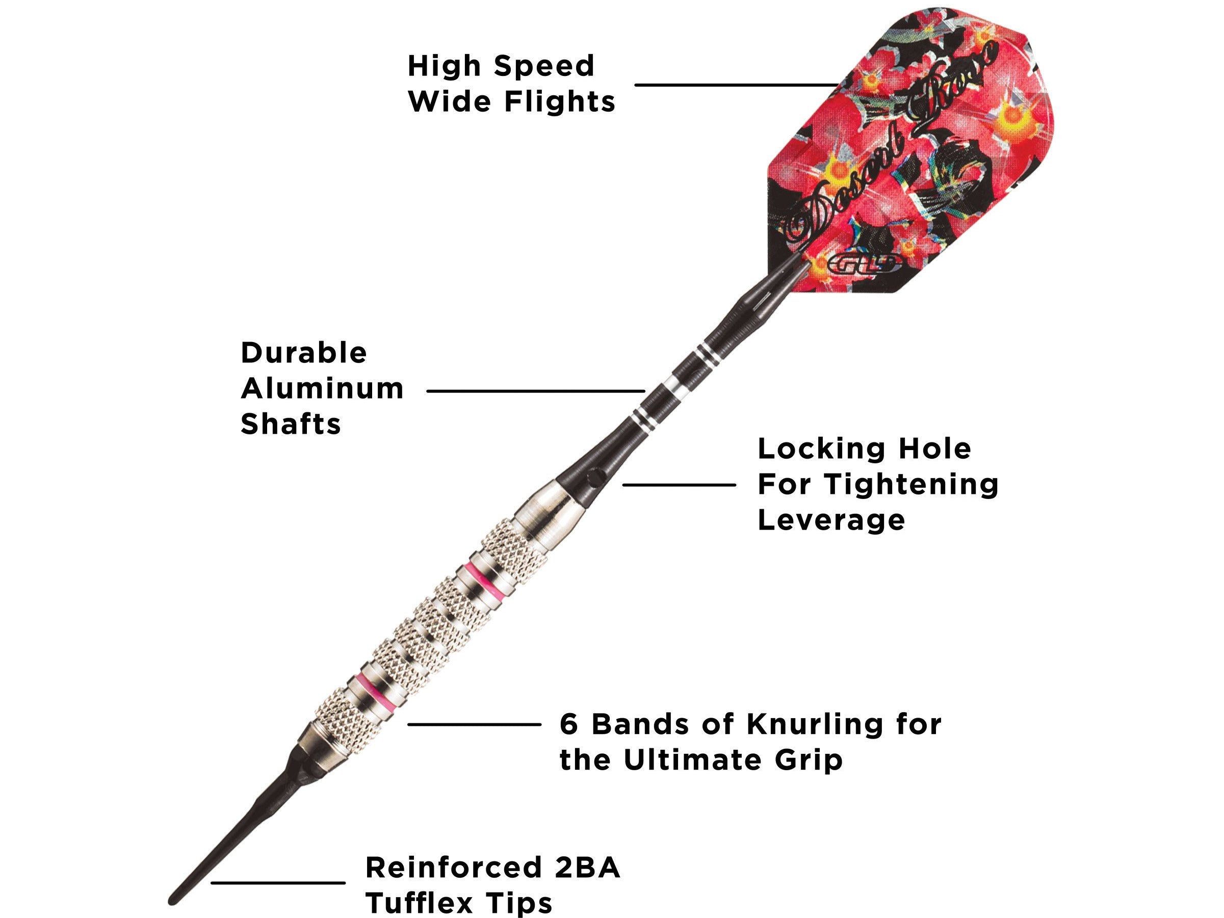 Viper Desert Rose Soft Tip Darts 16 Grams - HomeFitPlay