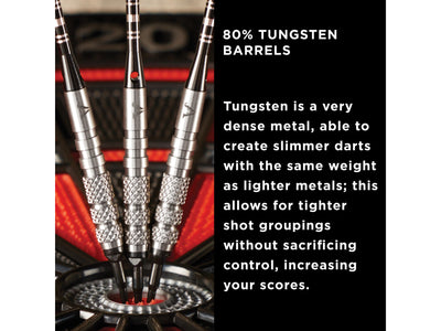 Viper Bully 80% Tungsten Soft Tip Darts 3 Knurled Rings 18 Grams - HomeFitPlay