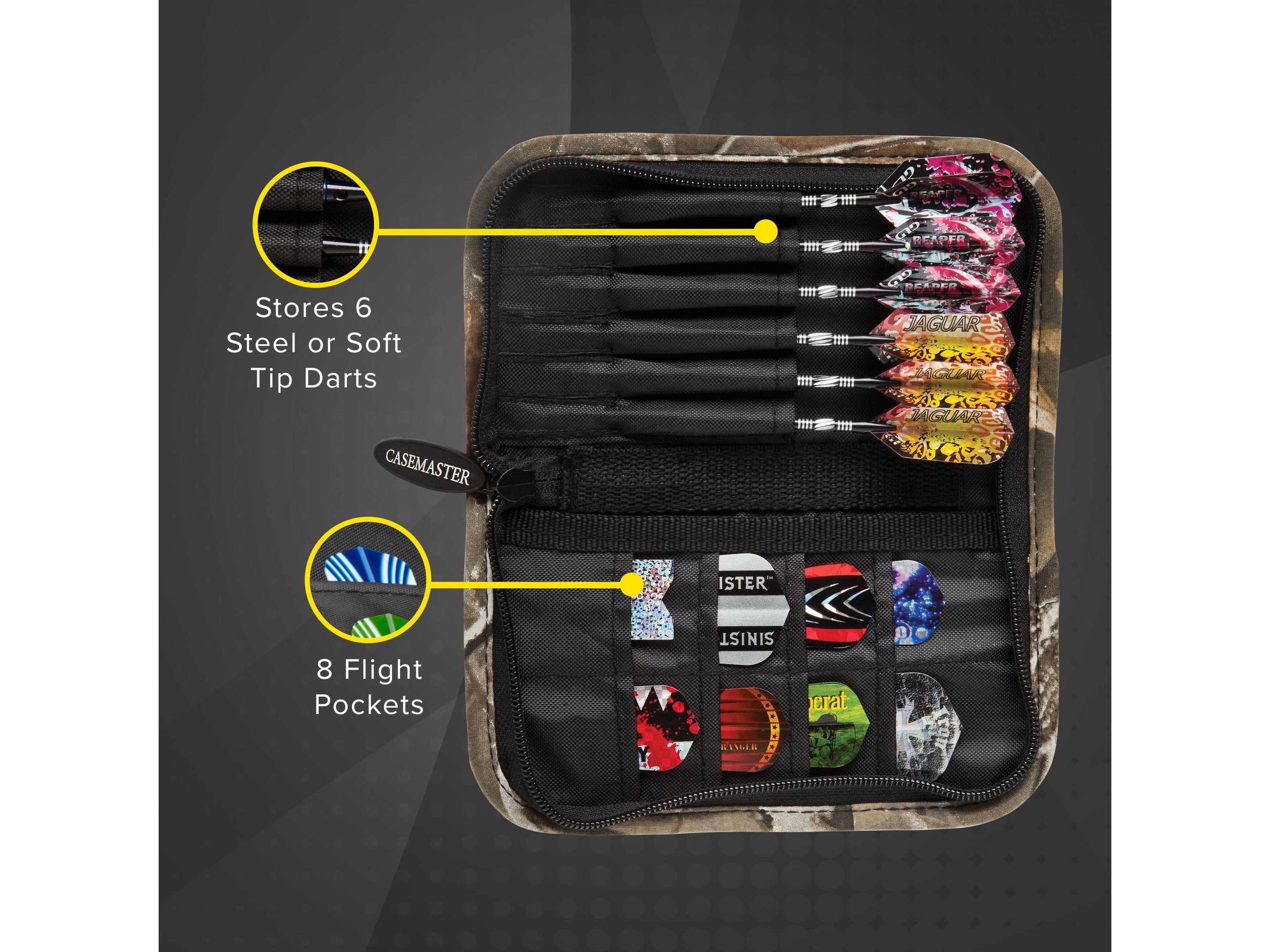 Casemaster Realtree Hardwoods Deluxe Camouflage Dart Case - HomeFitPlay