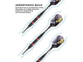 Viper Black Ice Red Soft Tip Darts 