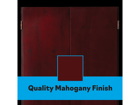 Image of Viper Metropolitan Mahogany Steel Tip Dartboard Cabinet - HomeFitPlay