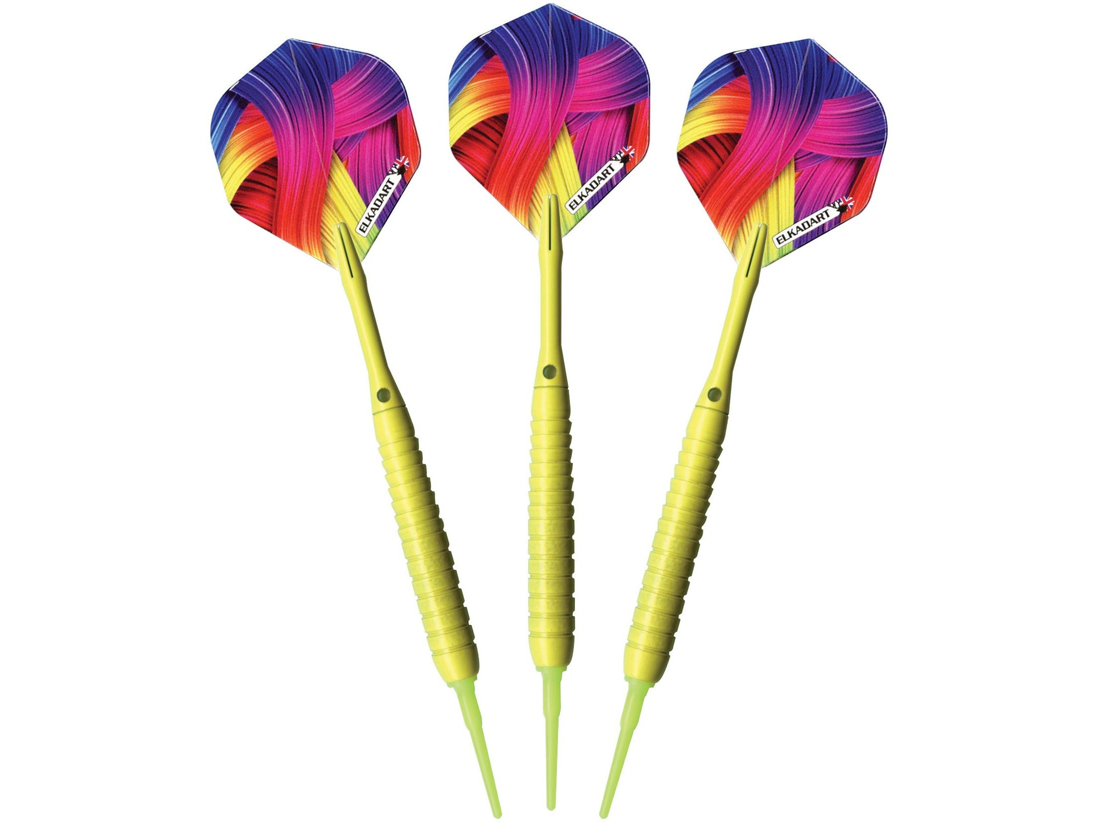 Elkadart Neon Yellow Soft Tip Darts 18 Grams - HomeFitPlay