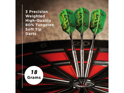 Viper Sidewinder 80% Tungsten Soft Tip Darts Ringed Barrel 18 Grams - HomeFitPlay