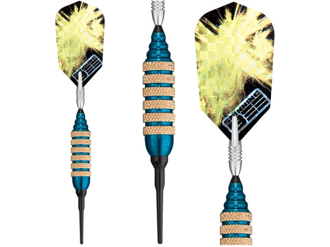 Image of Viper Spinning Bee Blue Soft Tip Darts 16 Grams - HomeFitPlay