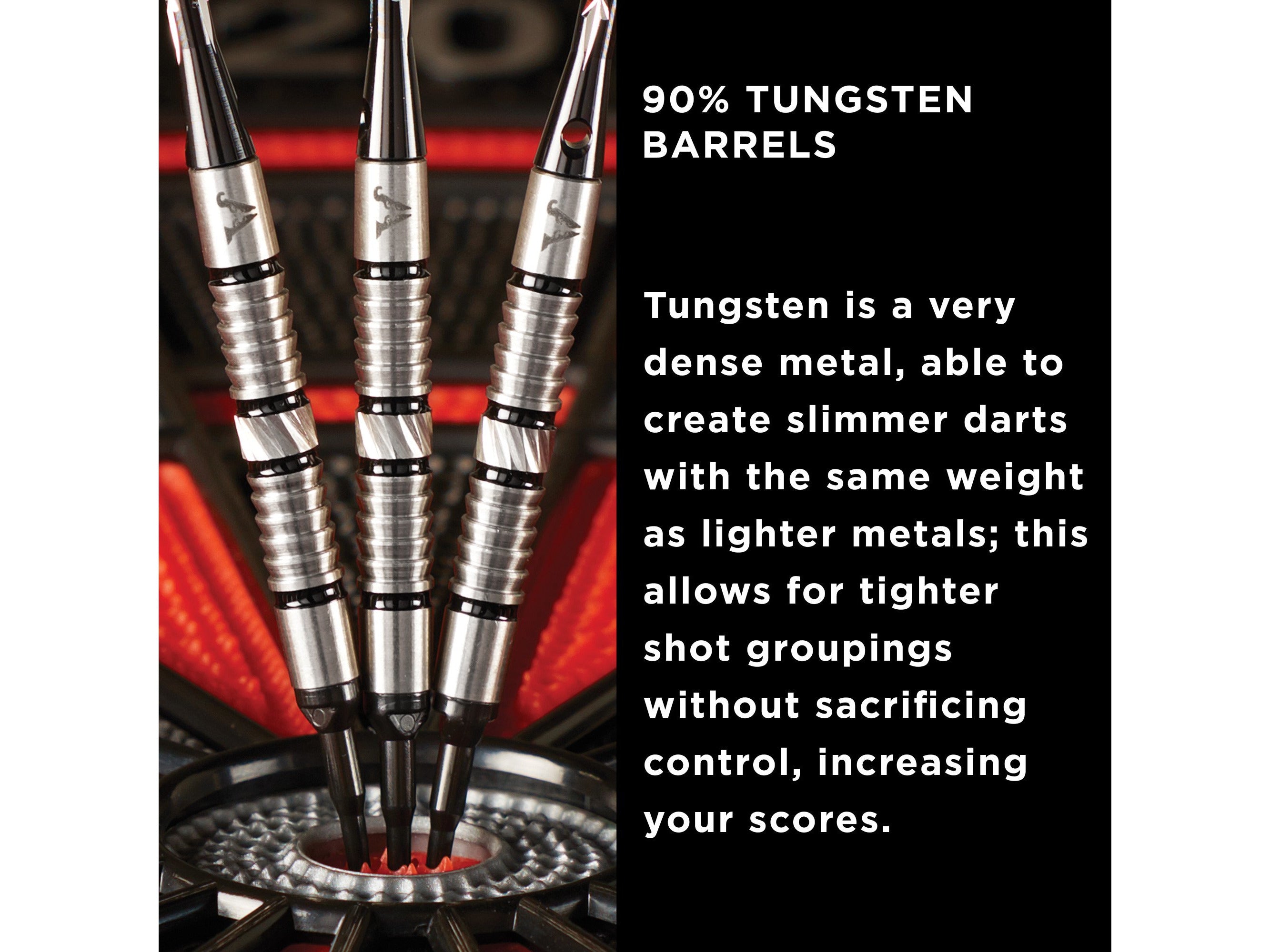 Viper Element 90% Tungsten Soft Tip Darts Shark Kin Barrel 18 Grams - HomeFitPlay