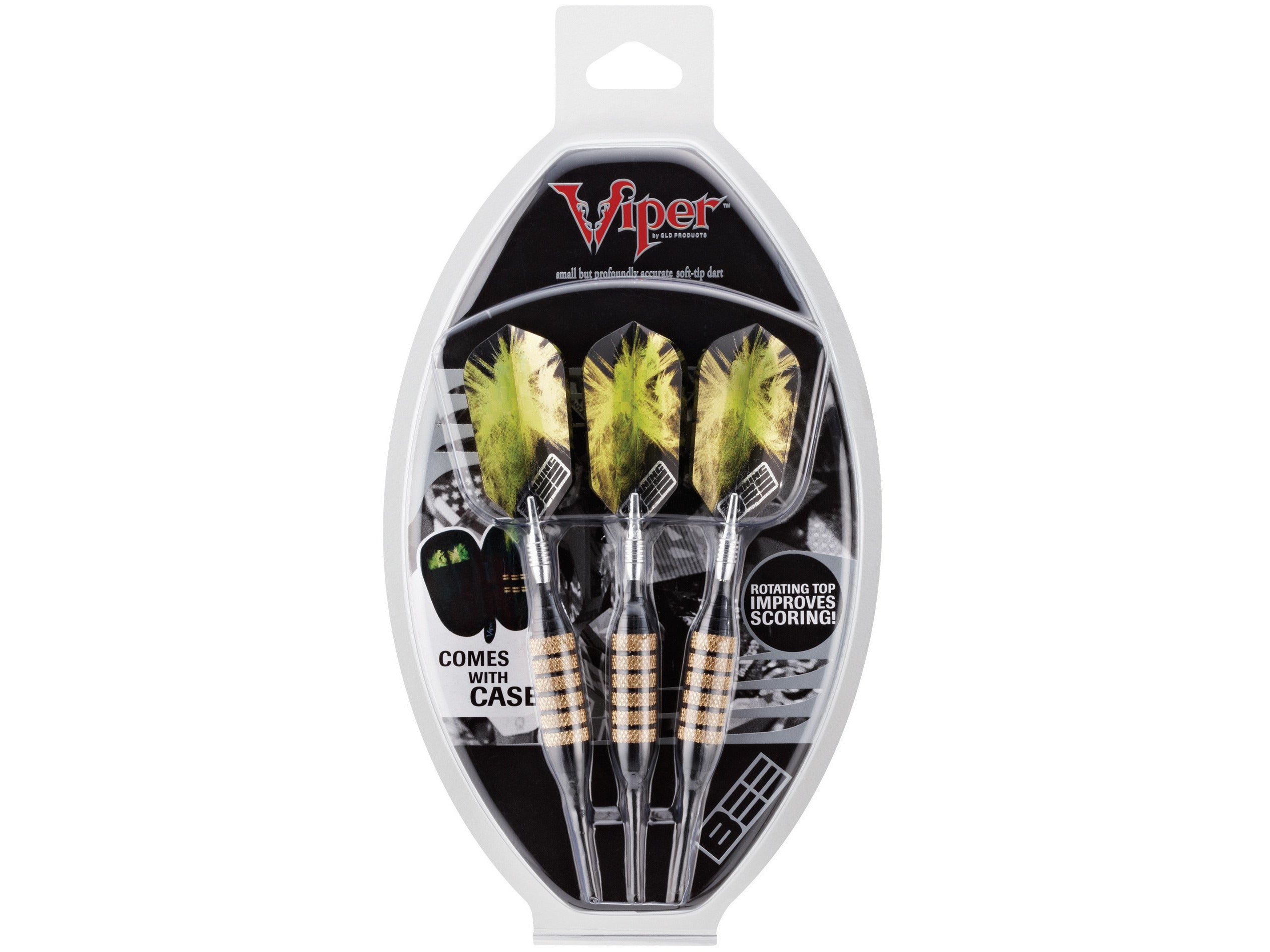 Viper Spinning Bee Black Soft Tip Darts 16 Grams - HomeFitPlay