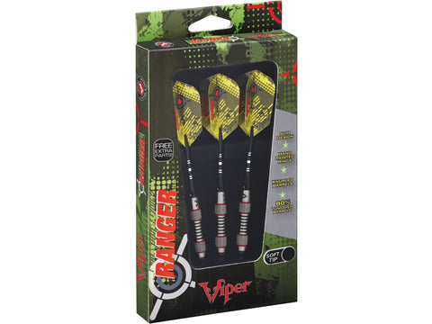 Image of Viper Ranger 80% Tungsten Soft Tip Darts Red Rings 18 Grams - HomeFitPlay