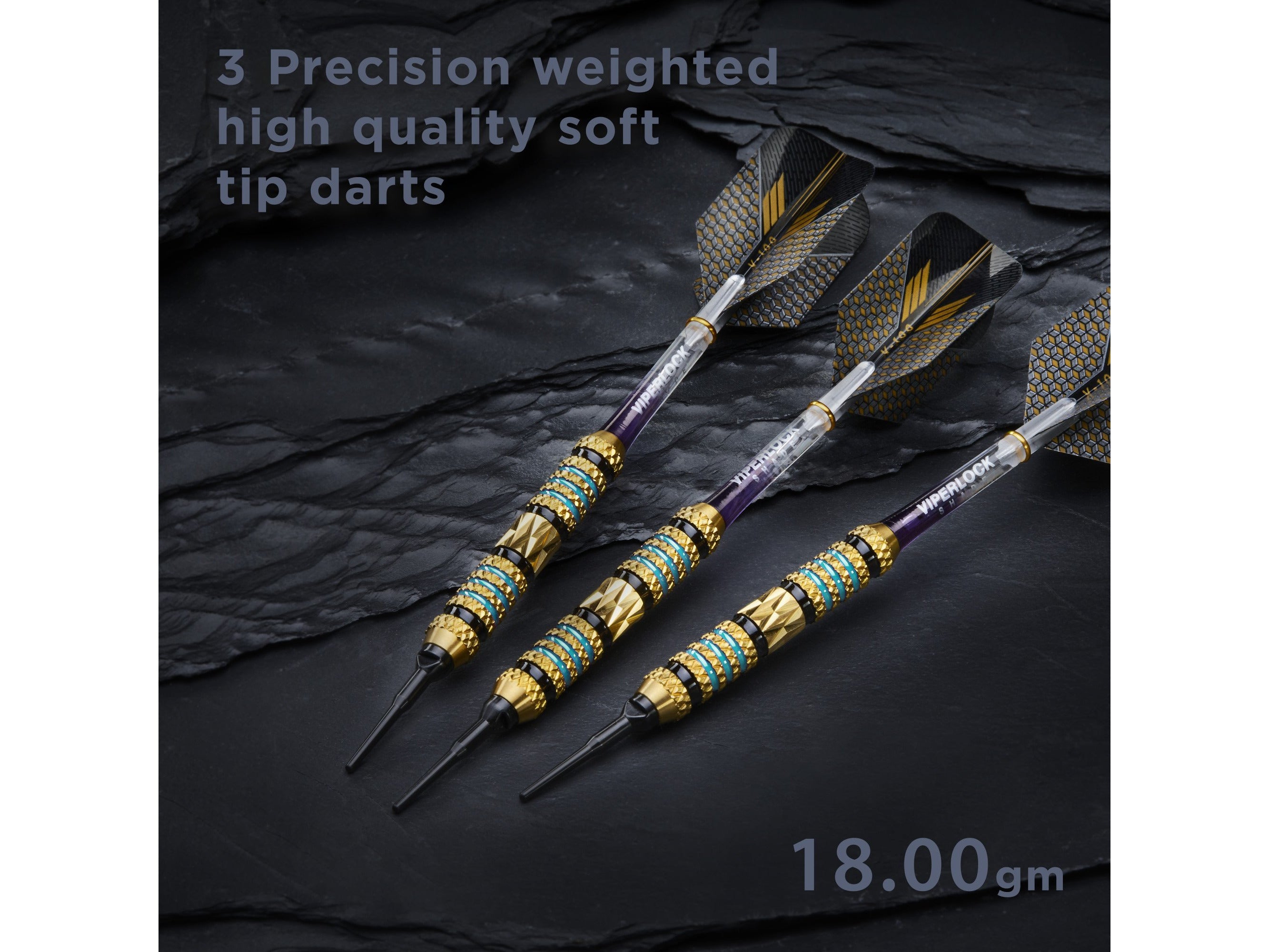 Buy Viper Wizard Blue Black Soft Tip Darts 18g