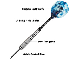 Fat Cat Predator 80% Tungsten Steel Tip Darts 23 Grams 