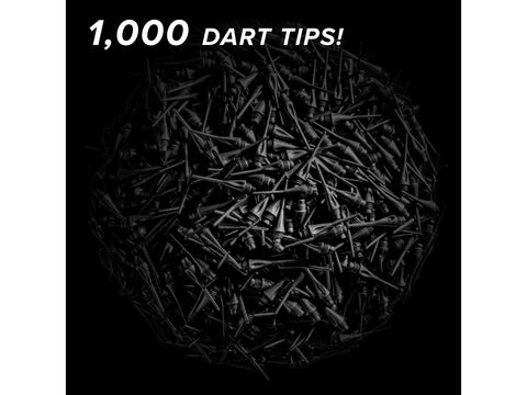 Image of Viper Diamond Tips 1/4" Black 1000Ct Soft Dart Tips - HomeFitPlay