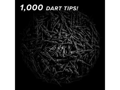 Viper Diamond Tips 1/4" Black 1000Ct Soft Dart Tips - HomeFitPlay