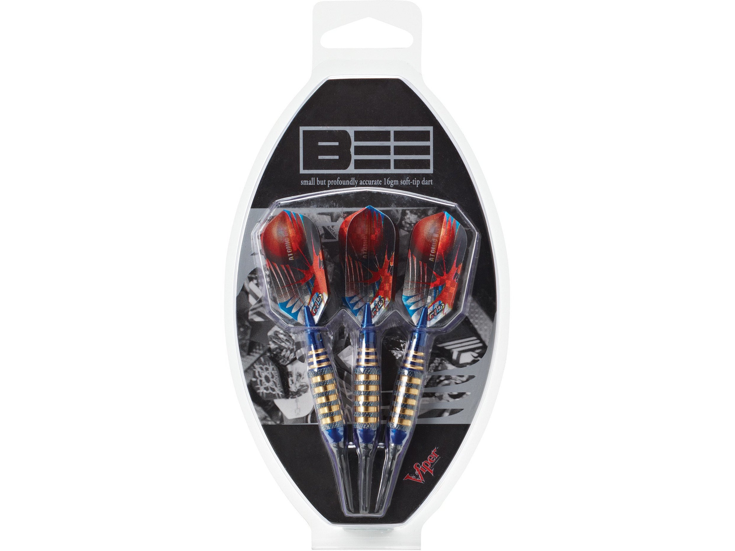 Viper Atomic Bee Blue Soft Tip Darts 16 Grams - HomeFitPlay