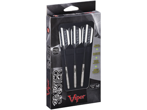 Image of Viper Sinister 95% Tungsten Soft Tip Darts Grooved Barrel 18 Grams - HomeFitPlay