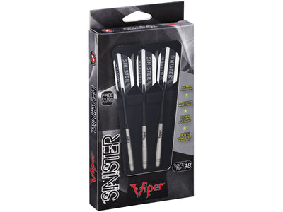 Viper Sinister 95% Tungsten Soft Tip Darts Grooved Barrel 18 Grams - HomeFitPlay