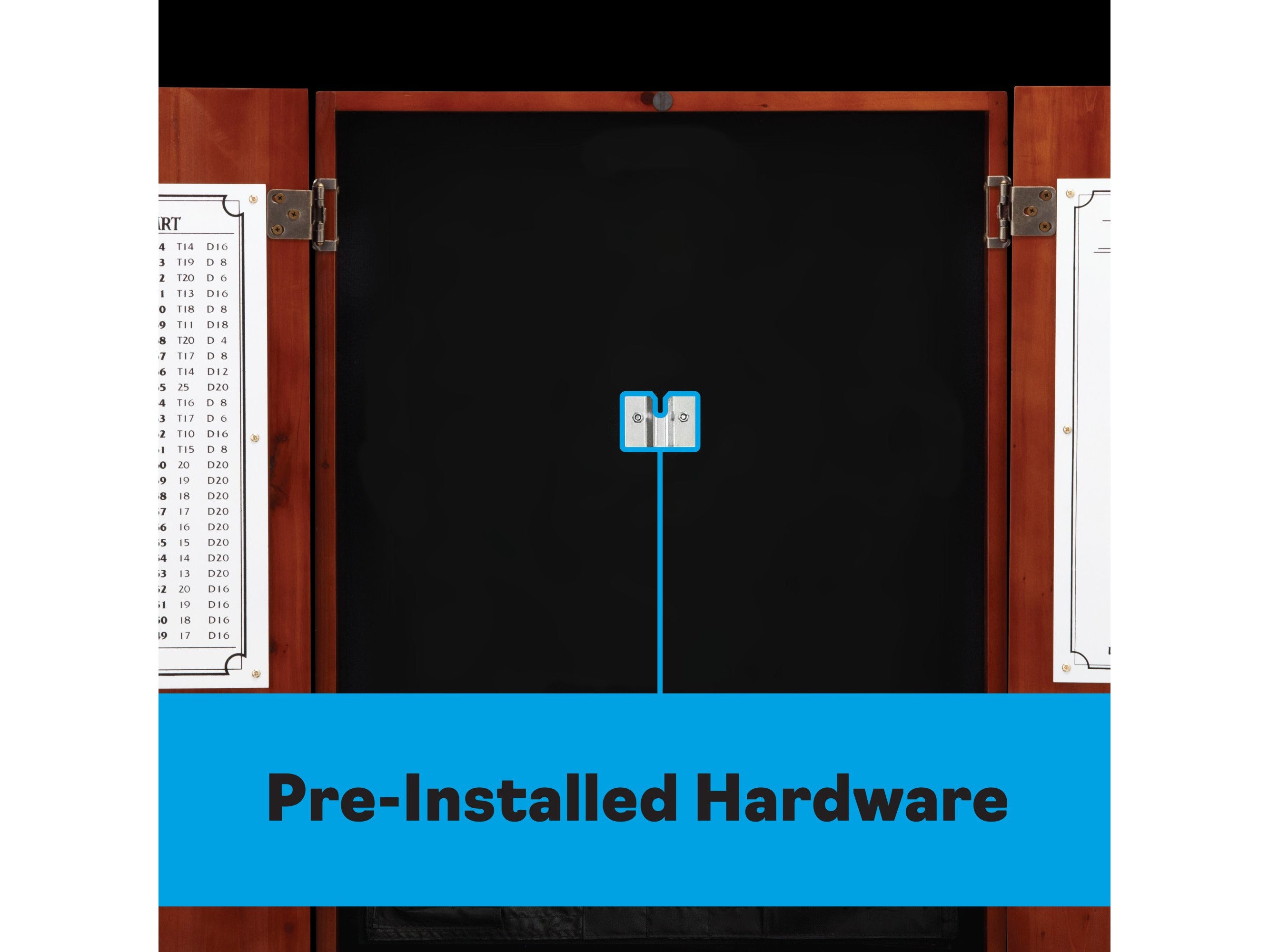 Viper Metropolitan Cinnamon Steel Tip Dartboard Cabinet - HomeFitPlay