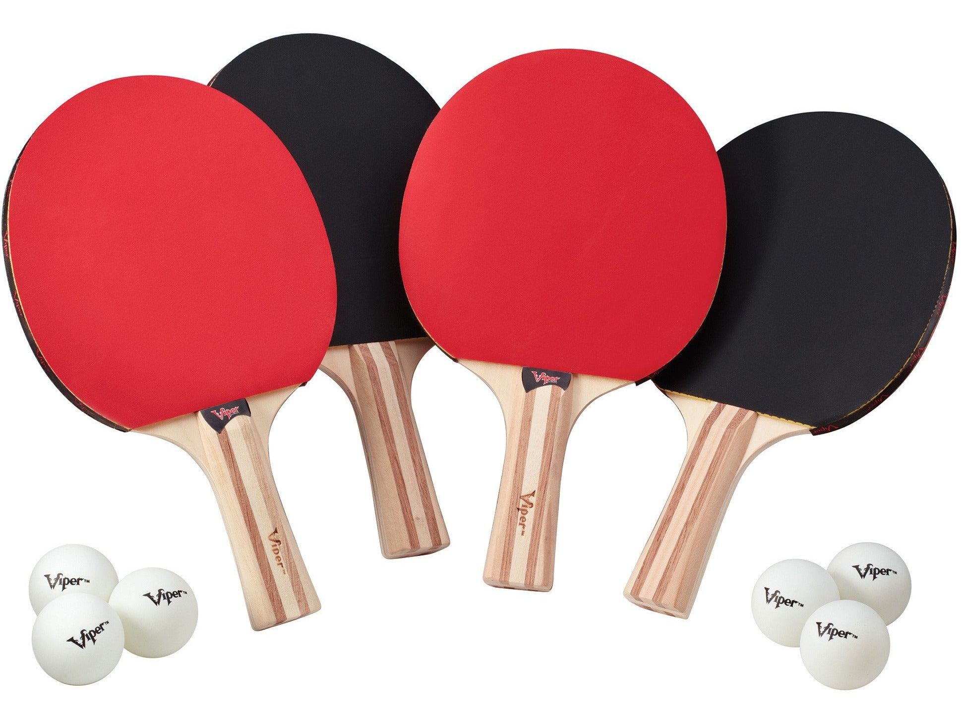 Viper Two Star Tennis Table Four Racket and Six Ball Set - HomeFitPlay