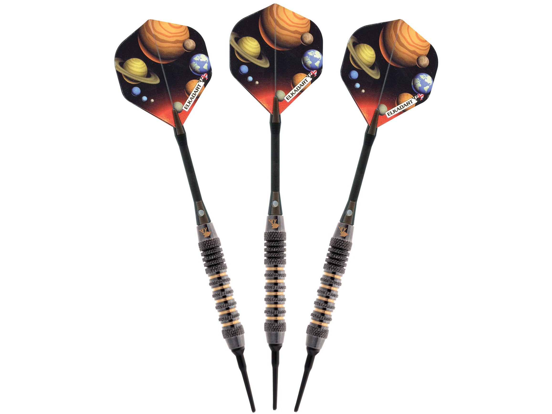 Elkadart Orbital Soft Tip Darts Knurl Ringed Barrel - HomeFitPlay