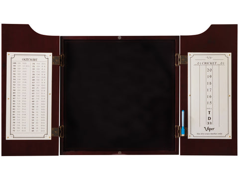 Image of Viper Hudson Dartboard Cabinet Mahogany - HomeFitPlay