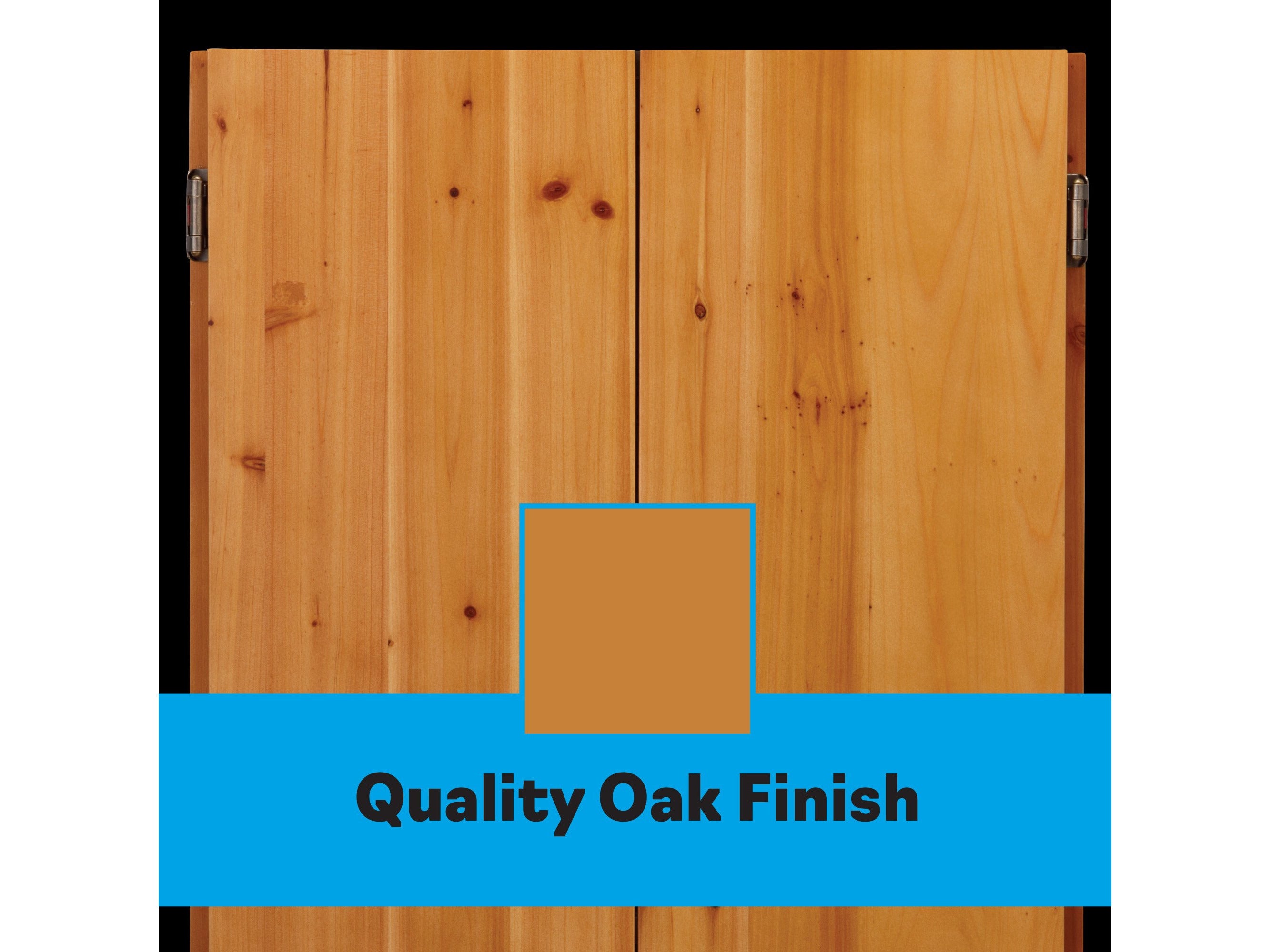 Viper Metropolitan Oak Steel Tip Dartboard Cabinet - HomeFitPlay